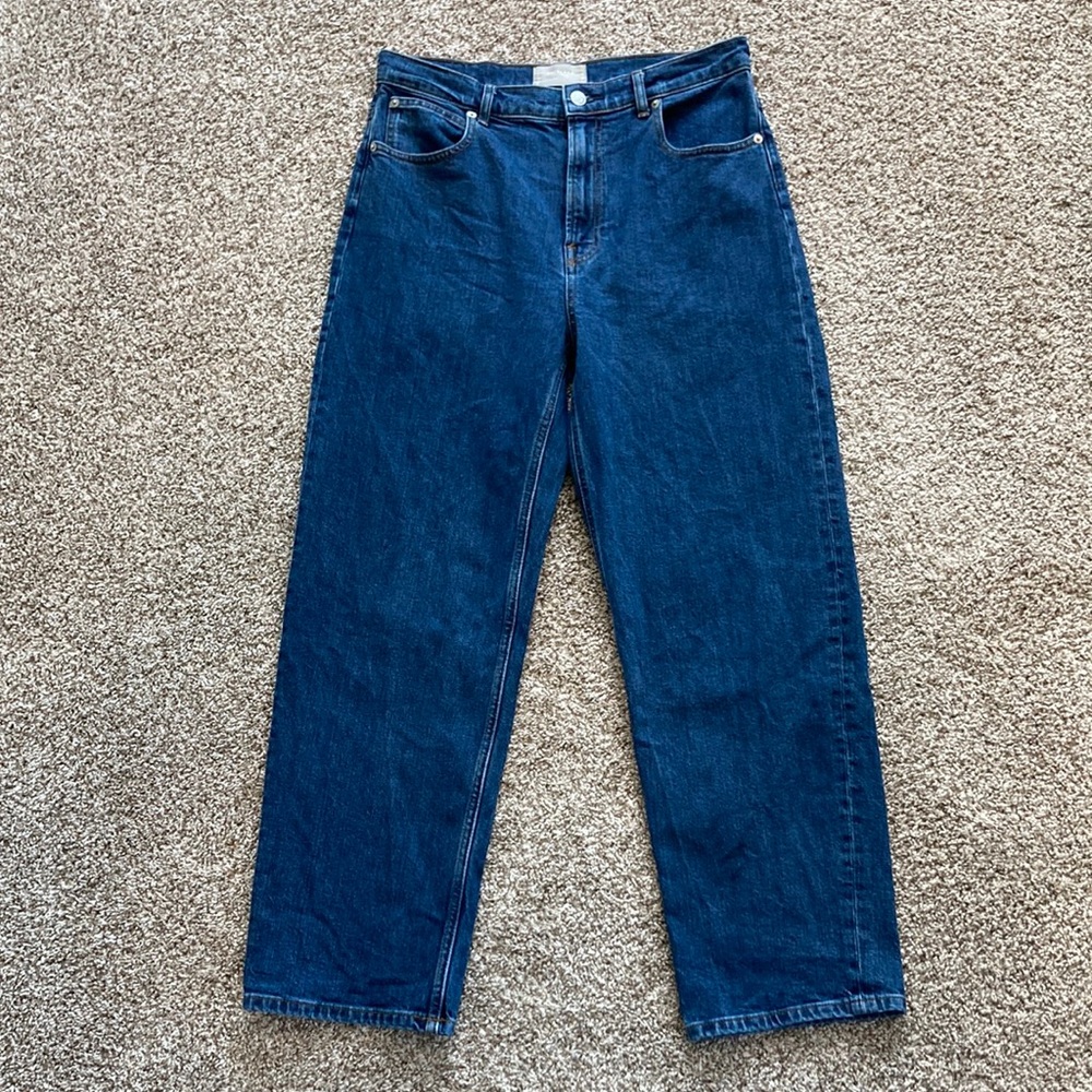 Everlane Way High Jean 30 Long in Vintage Indigo